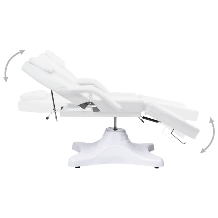 Massage Table White 180x62x(86.5-118) Cm Oobxlo
