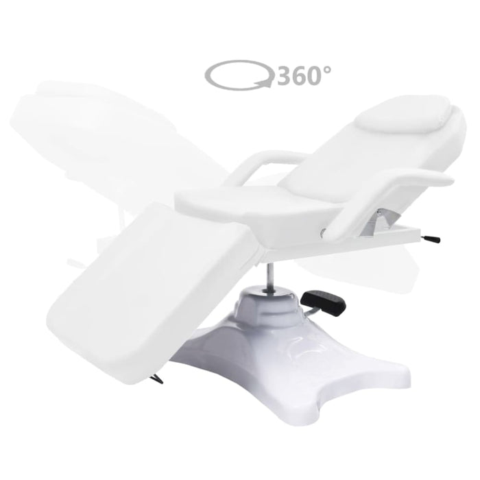 Massage Table White 180x62x(86.5-118) Cm Oobxlo