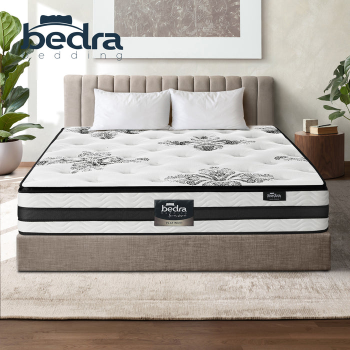 King Mattress Bed Cool Gel Foam Pocket Spring Medium Firm 34Cm