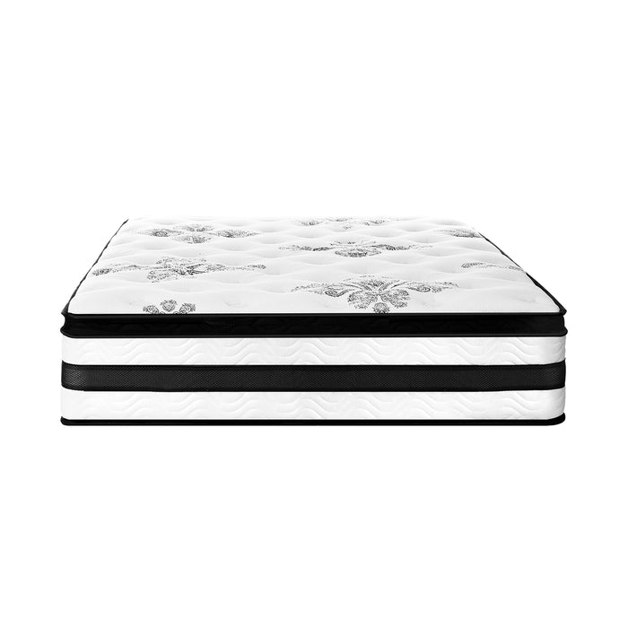 Queen Mattress Bed 34Cm Cool Gel Foam Pocket Spring Medium Firm