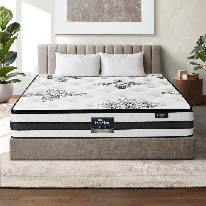 Queen Mattress Bed 34Cm Cool Gel Foam Pocket Spring Medium Firm