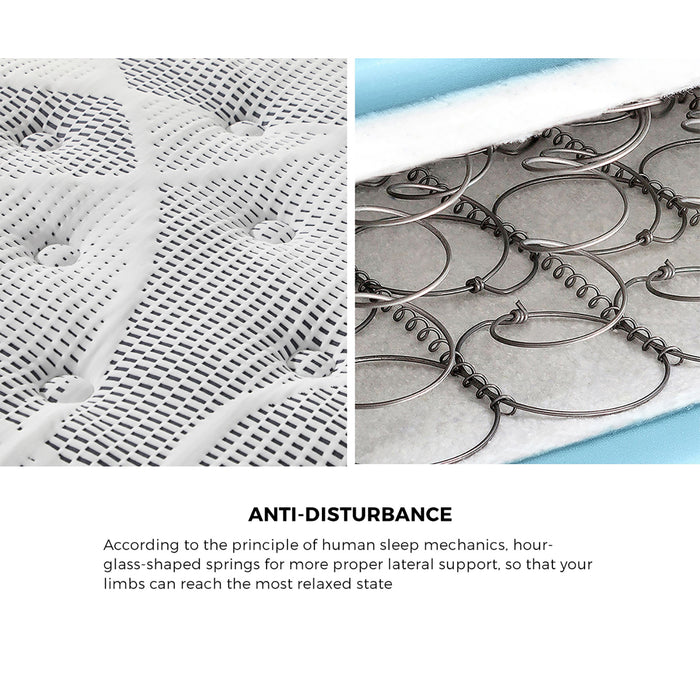 Queen Mattress Cool Gel Foam Bonnell Spring Luxury Pillow Top Bed 22Cm