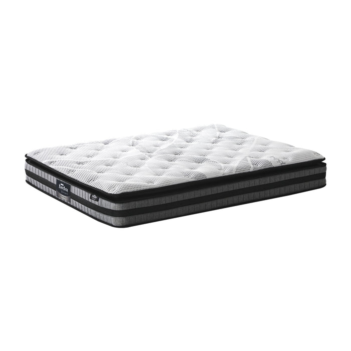 Queen Mattress Cool Gel Foam Bonnell Spring Luxury Pillow Top Bed 22Cm