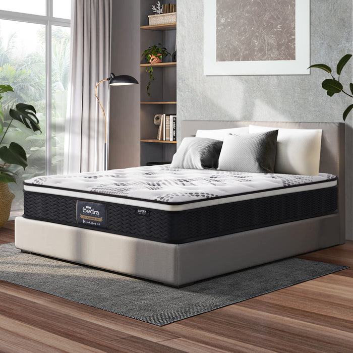 King Mattress Cool Gel Foam Euro Top Bed Pocket Spring Medium Firm 22Cm