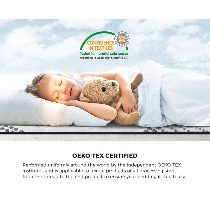 King Mattress Cool Gel Foam Euro Top Bed Pocket Spring Medium Firm 22Cm