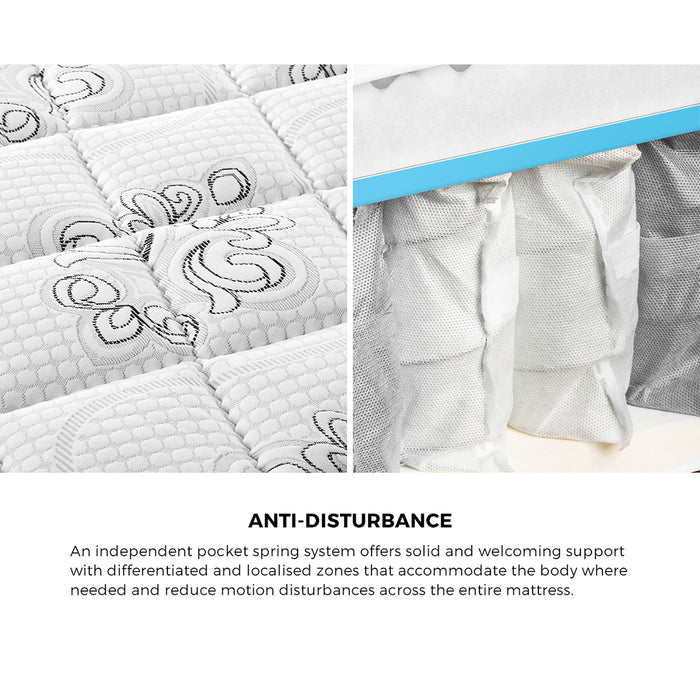 King Mattress Luxury Foam Bed Firm Pocket Spring 30Cm