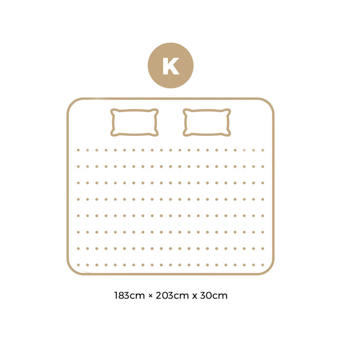 Mattress King Size Bed Firm Spring Foam Tight Top 30Cm