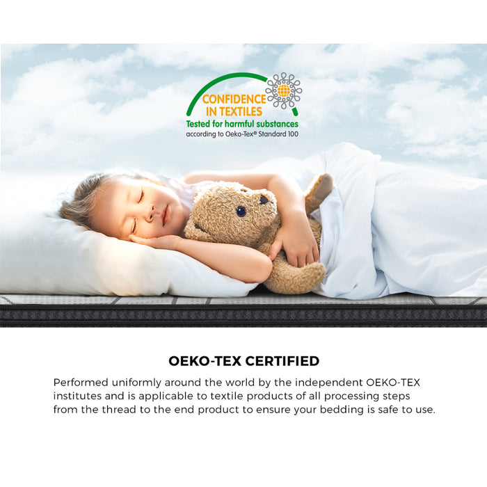 Double Mattress Bonnell Spring Tight Top Bed Medium Firm 21Cm