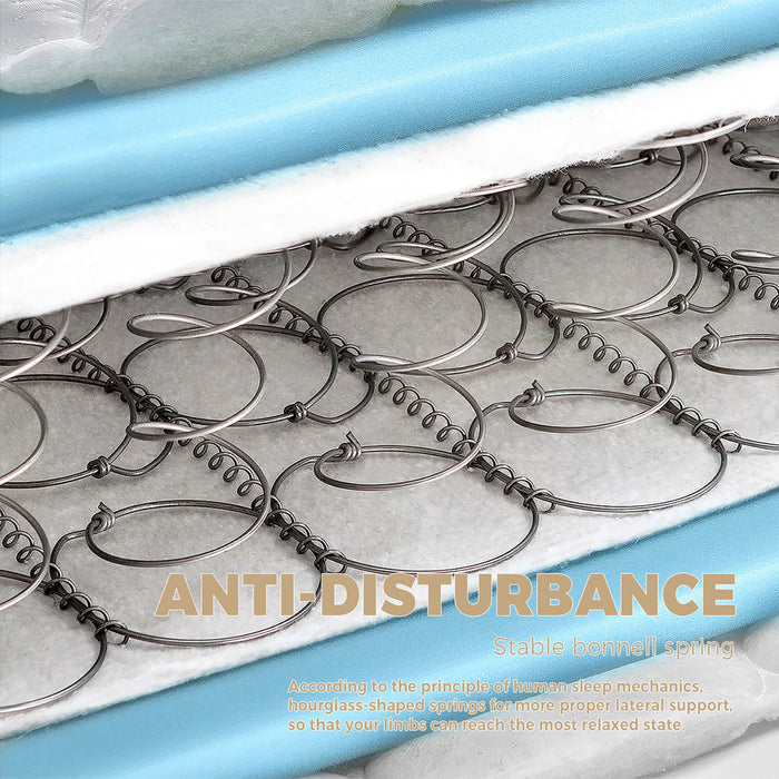 Double Mattress Breathable Luxury Bed Bonnell Spring Foam Medium 18Cm