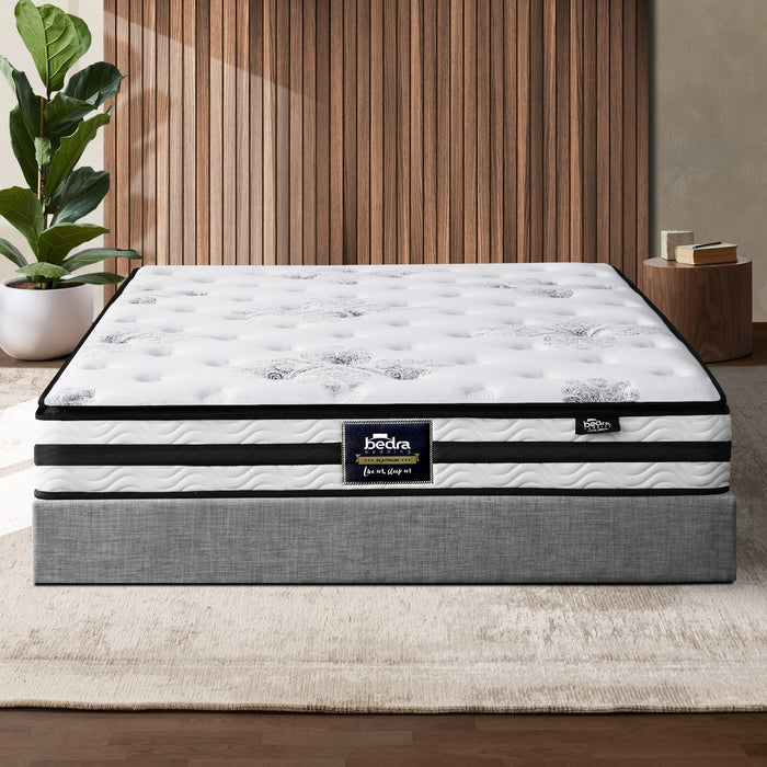 King Mattress Breathable Luxury Bed Bonnell Spring Foam Medium 22Cm