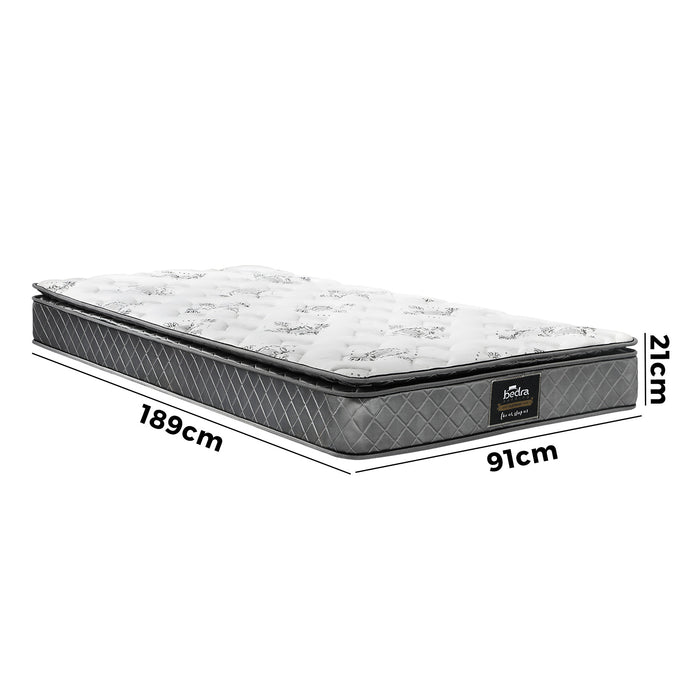 Single Mattress Breathable Luxury Bed Bonnell Spring Foam Medium 21Cm