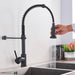 Matte Black Kitchen Faucet with Dual Modes Nozzle