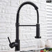 Matte Black Kitchen Faucet with Dual Modes Nozzle