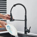 Matte Black Kitchen Faucet with Dual Modes Nozzle