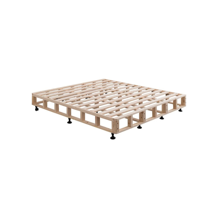 Mattress Base Ensemble Double Size Solid Wooden Slat