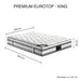 Mattress Euro Top King Size Pocket Spring Coil with Knitted
