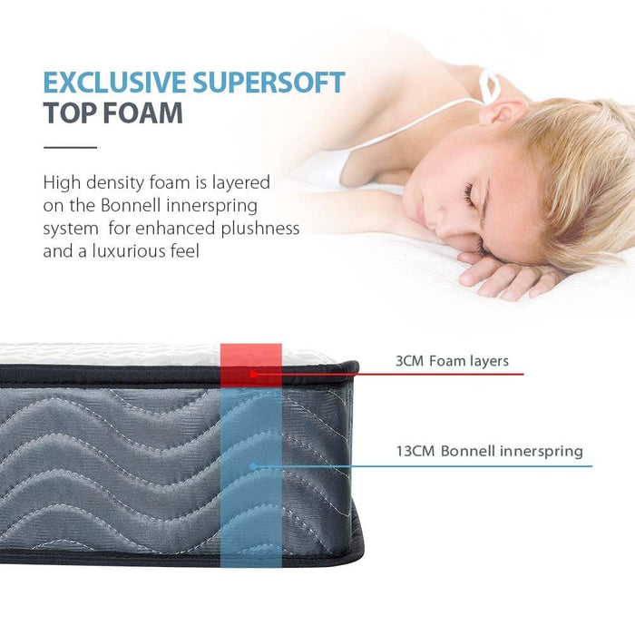 Mattress Single Bed Size Bonnell Spring Bedding Firm Foam