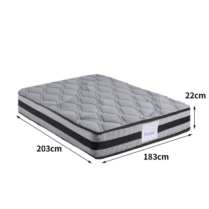 Mattress Spring Foam Medium Firm All Size 22cm King Dark