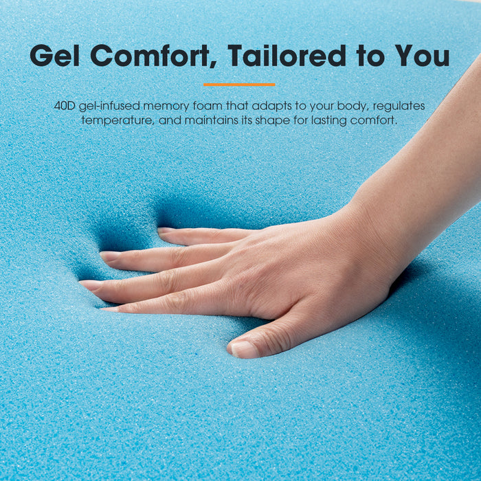 Caravan Mattress Topper Rounded Corner Double Size Outdoor Sleeping Mat