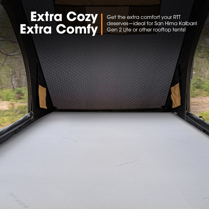 Camping Mattress Topper 199X130X6Cm For Kalbarri Gen 2 Roof Top Tent