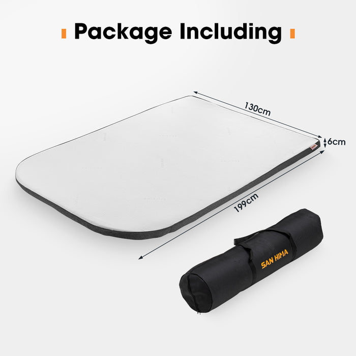 Camping Mattress Topper 199X130X6Cm For Kalbarri Gen 2 Roof Top Tent