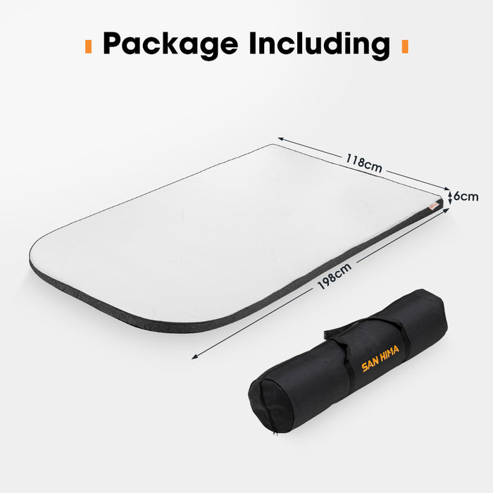 Camping Mattress Topper 198X118X6Cm For Kalbarri Lite Roof Top Tent