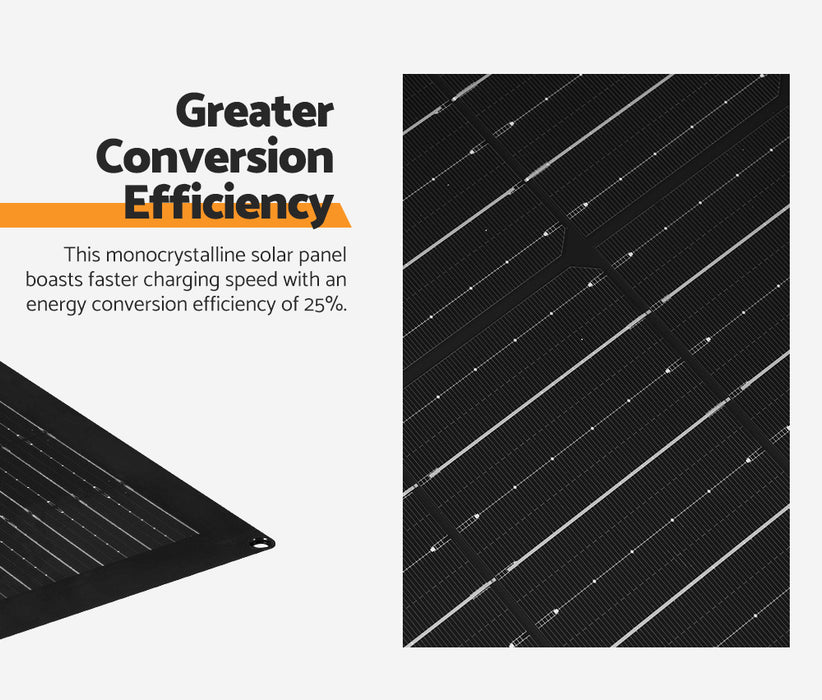 200W Flexible Solar Panel Mono 12V Rv Camping Caravan Boat