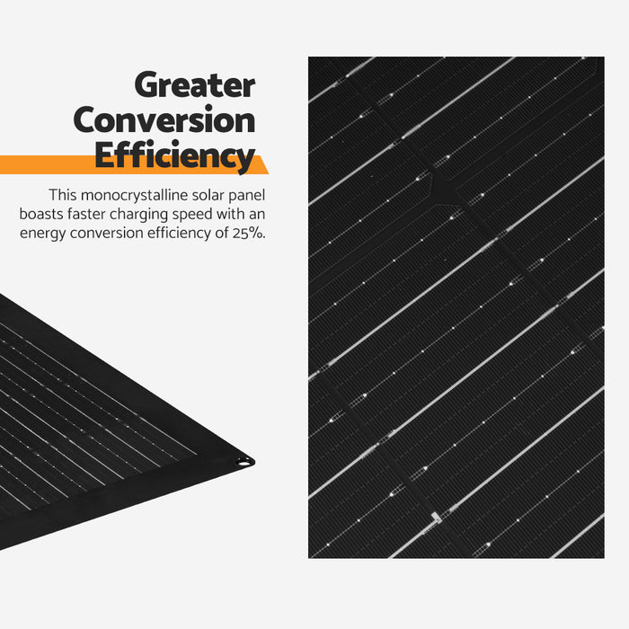 200W Flexible Solar Panel Mono Cells 12V Rv Boat Caravan Camping 4Wd