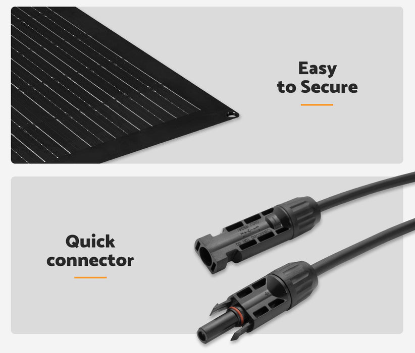 200W Flexible Solar Panel Mono 12V Rv Camping Caravan Boat