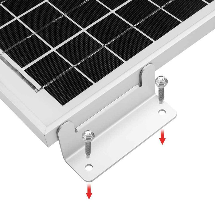 4Pcs Solar Panel Z Brackets Aluminum Mounting Set For Flat Curved Roof