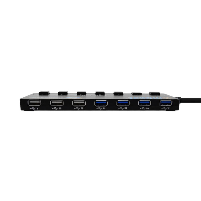 Mbeat 7-port Usb 3.0 And 2.0 Hub Manager With Switches