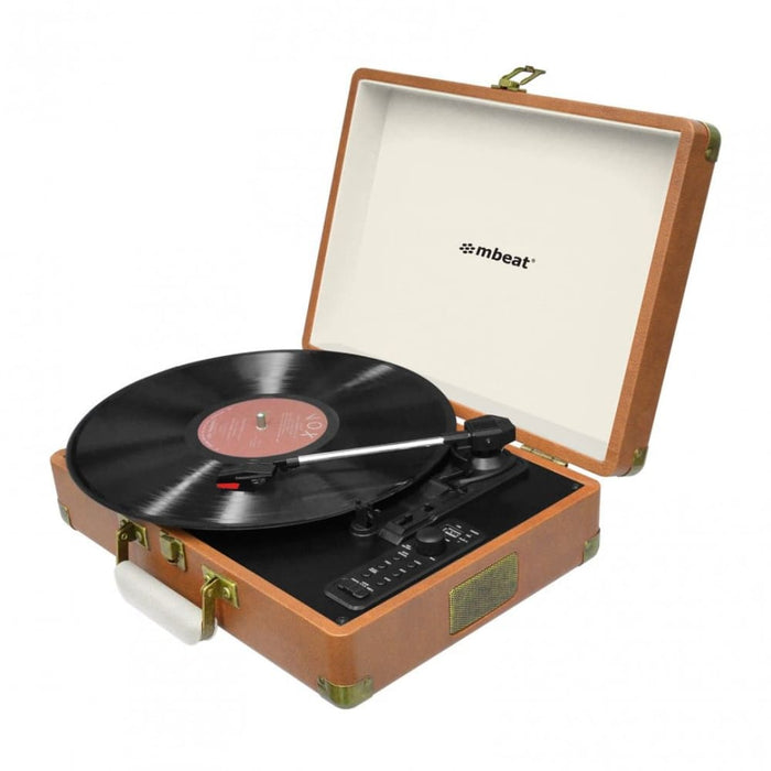 Mbeat Aria Retro Turntable with Bluetooth & Usb Disk Record