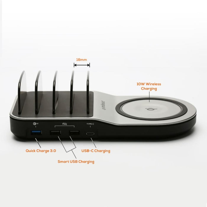 Mbeat Gorilla Power 50w Qi Certified Multi-device Usb &