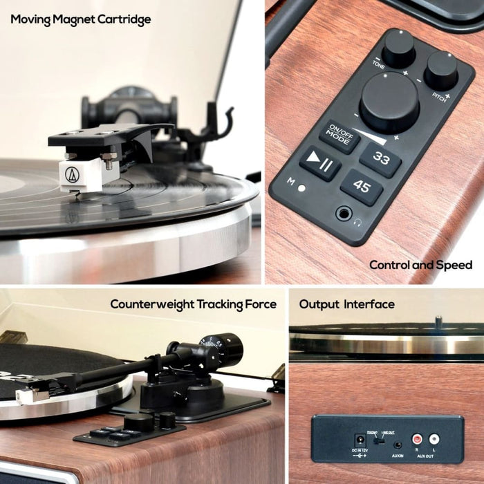 Mbeat Hi-fi Turntable With Built-in Bluetooth Receiving