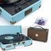 Mbeat Woodstock Ii Sky Blue Retro Bluetooth Tx Rx Turntable