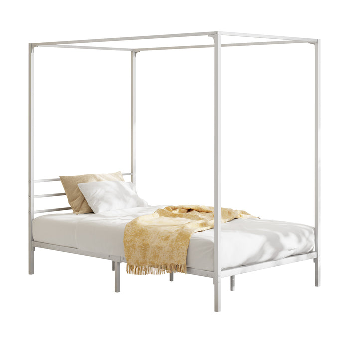 Metal Bed Frame Single Size Canopy Beds Platform
