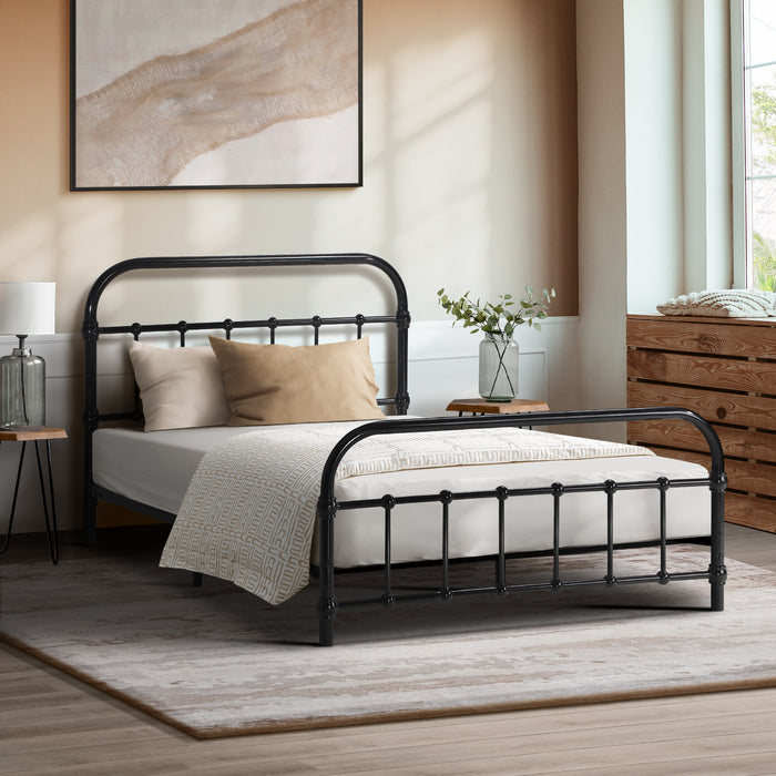 Metal Bed Frame King Single Size Bed Base Platform