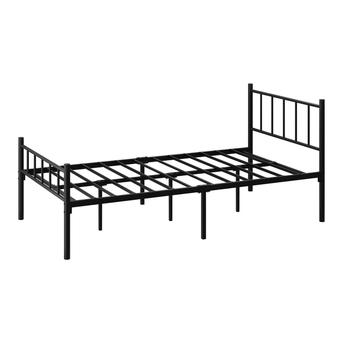 Bed Frame King Single Metal Base Platform Foundation Black