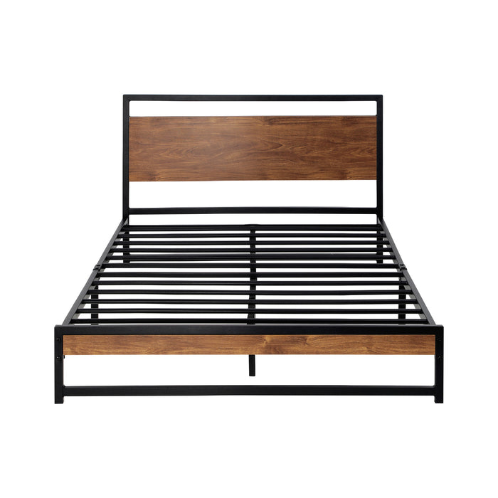 Metal Bed Frame King Single Size Beds Base Platform Wood