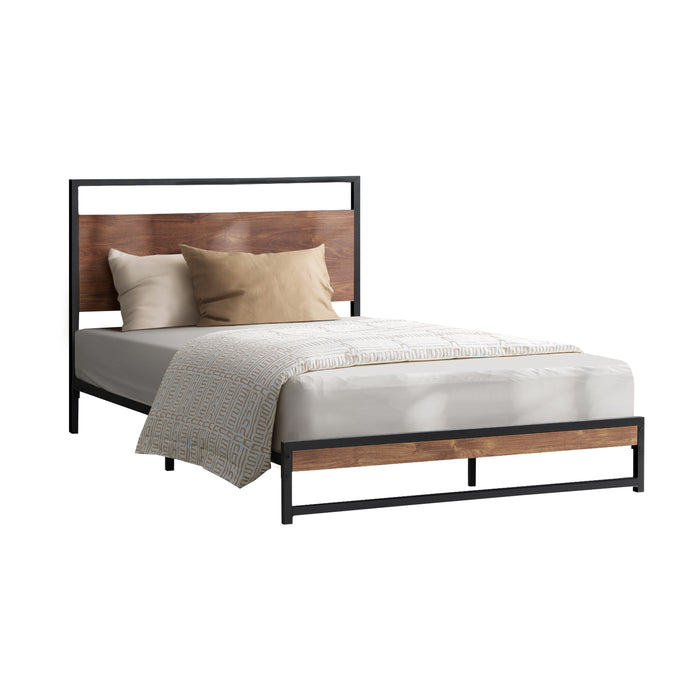 Metal Bed Frame King Single Size Beds Base Platform Wood