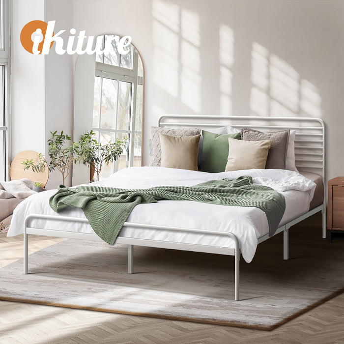 Metal Bed Frame Queen Size Bed Base Beds Platform