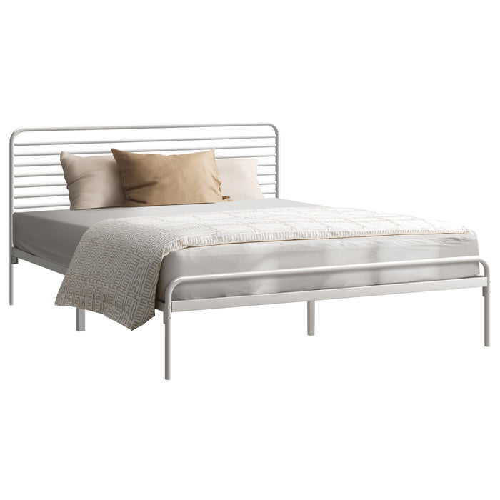 Metal Bed Frame Queen Size Bed Base Beds Platform