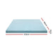 Memory Foam Mattress Topper Cool Gel Bed Mat Bamboo 10cm
