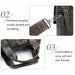 Men Leather Single Shoulder Messenger Bag Cowhide Handheld