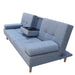 Mendoza 2 in 1 Sofa Bed Couch Grey Pull Down Cupholder 3