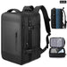 Mens 17 Inch Expandable Laptop Backpack with Usb Charging