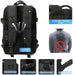 Mens 17 Inch Expandable Laptop Backpack with Usb Charging