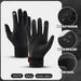 Mens Black Touch Screen Cycling Gloves Warm Nonslip