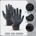 Mens Black Touch Screen Cycling Gloves Warm Nonslip
