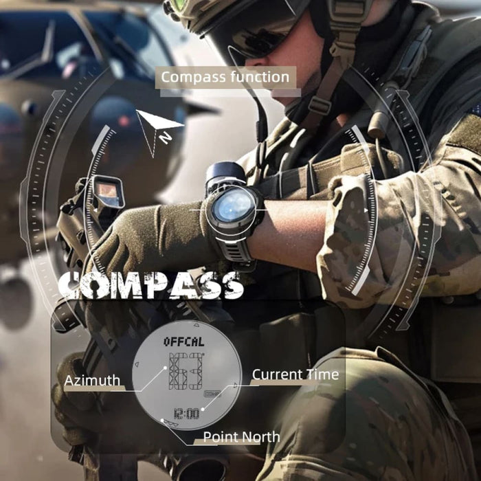 Mens Carbon Fiber Case Running Swimming Waterproof 50m